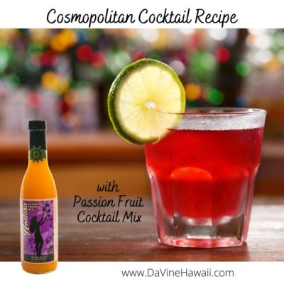 Cosmopolitan Recipe by Rochelle for www.davinehawaii.com