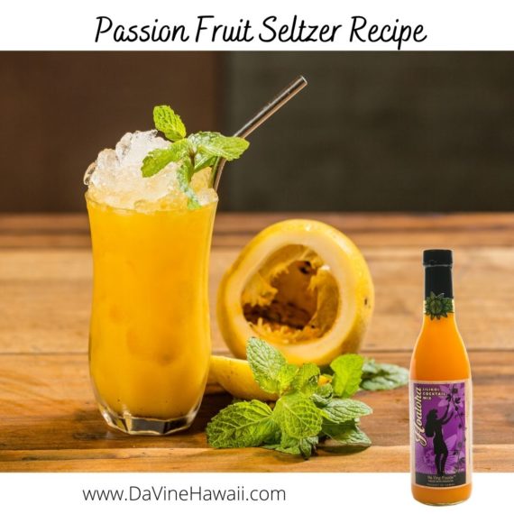 Passion Fruit Mocktail by Rochelle for www.davinehawaii.com
