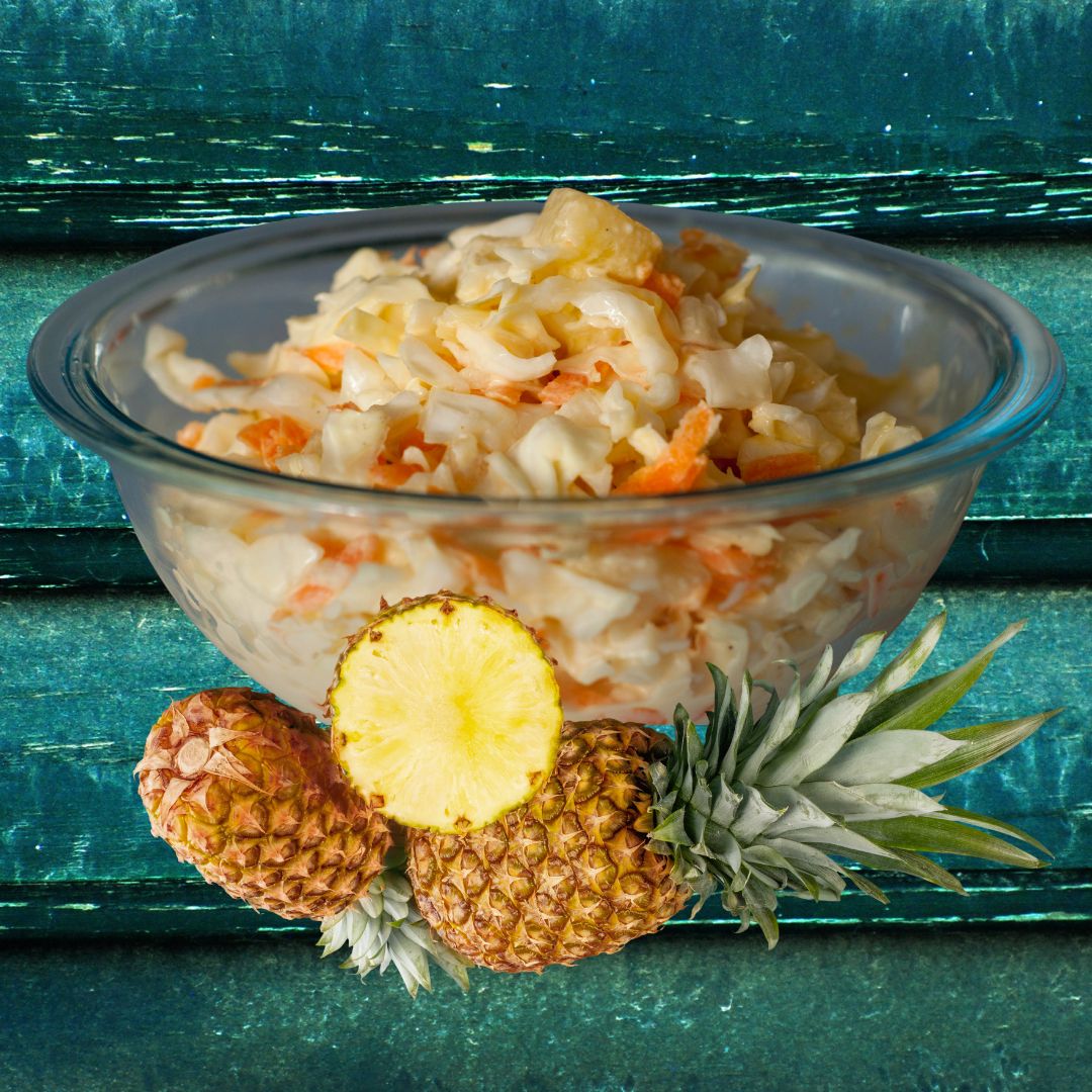 Pineapple Passion Fruit Coleslaw