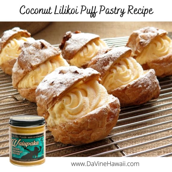 Coconut Lilikoi Puff Pastry by Rochelle for www.davinehawaii.com