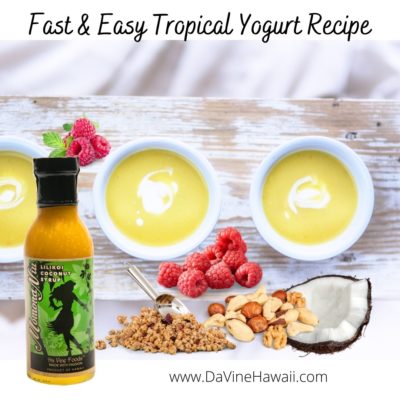 Fast & Easy Tropical Yogurt Recipe by Rochelle for www.davinehawaii.com