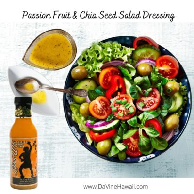 Passion Fruit and Chia Seed Salad Dressing by Rochelle for www.davinehawaii.com