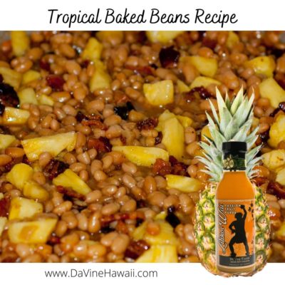 Tropical Baked Beans Recipe by Rochelle for www.davinehawaii.com