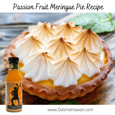 Passion Fruit Meringue Pie Recipe by Rochelle at www.davinehawaii.com
