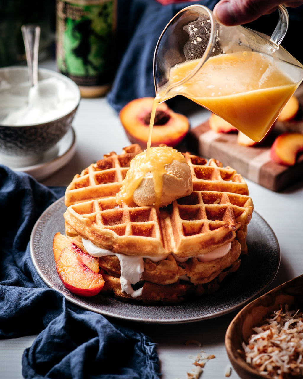 Passion Fruit Waffles 5 Da Vine Hawaii Lilikoi Products by Da Vine Hawaii