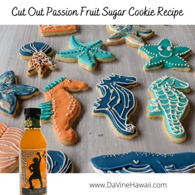 Cut Out Passion Fruit Sugar Cookie Recipe by Rochelle for www.davinehawaii.com