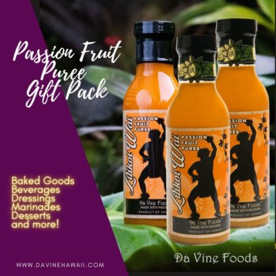 Passion Fruit Puree Gift Pack by Rochelle for www.davinehawaii.com