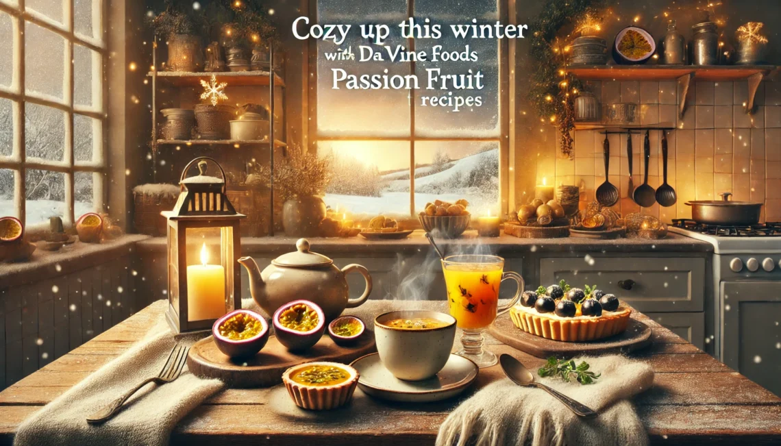 Cozy Up This Winter With Da Vine Foods' Passion Fruit Recipes. Hot Drinks and Treats Using Da Vine Foods Passion Fruit Puree During Winter