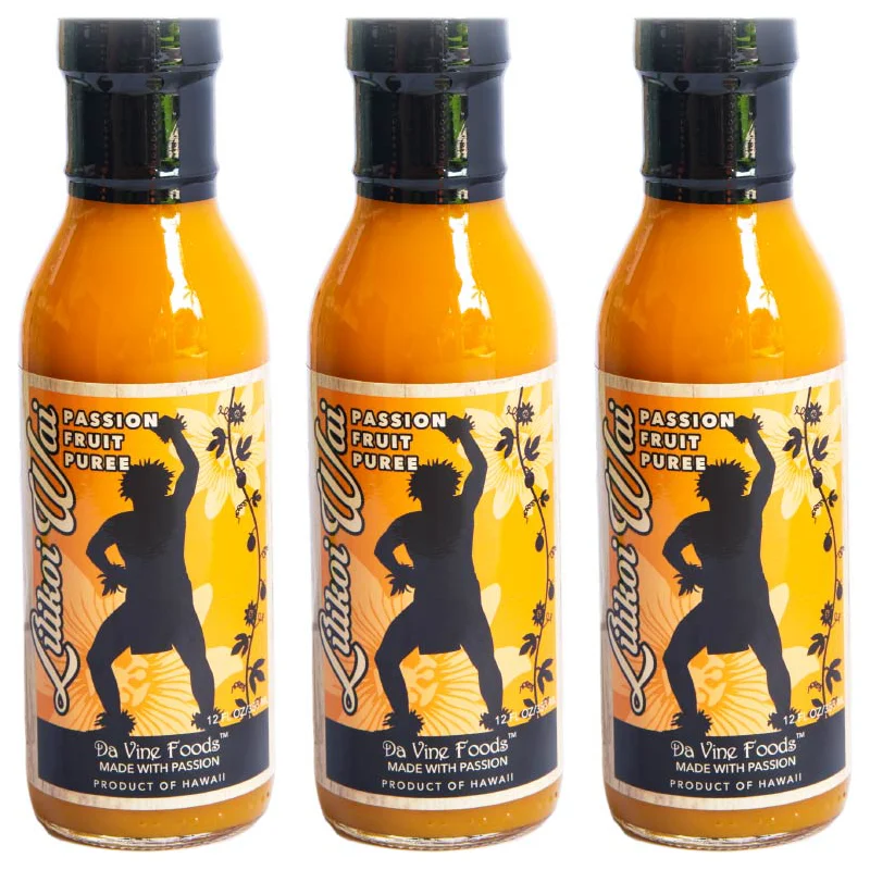 Passion Fruit Puree Three Bottles